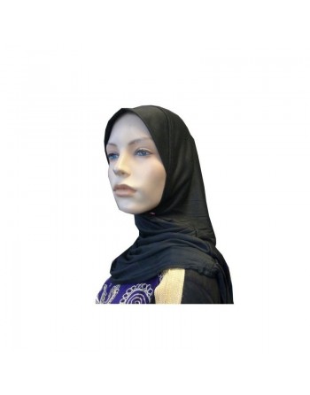 Hijab noir une pièce simple 