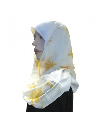 Foulard hijab 1 pièce blanc cassé 