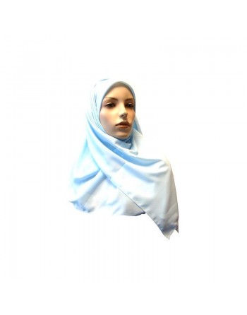 Hijab foulard carré 1m20 tissu crêpe (Plusieurs couleurs disponibles) 