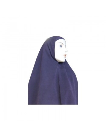 Grande cape - Hijab long de prière pour femme - Couleur Aubergine foncé 