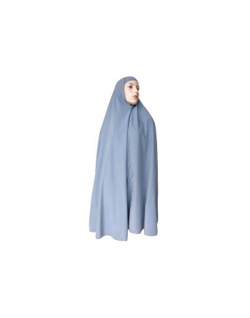Grande cape musulmane - Hijab long de prière pour femme - Couleur gris 