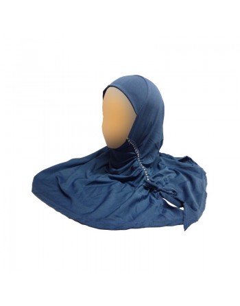 Hidjab avec strass sur le côté - 1 pièce 