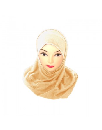 Hijab deux pièces beige 