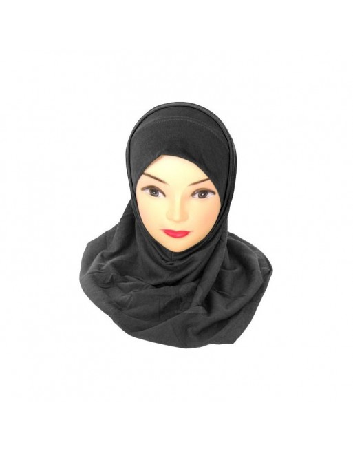 Hijab deux pièces noir Hijab deux pièces noir