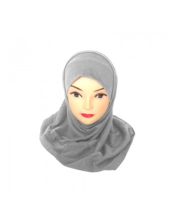 Hijab deux pièces gris foncé 