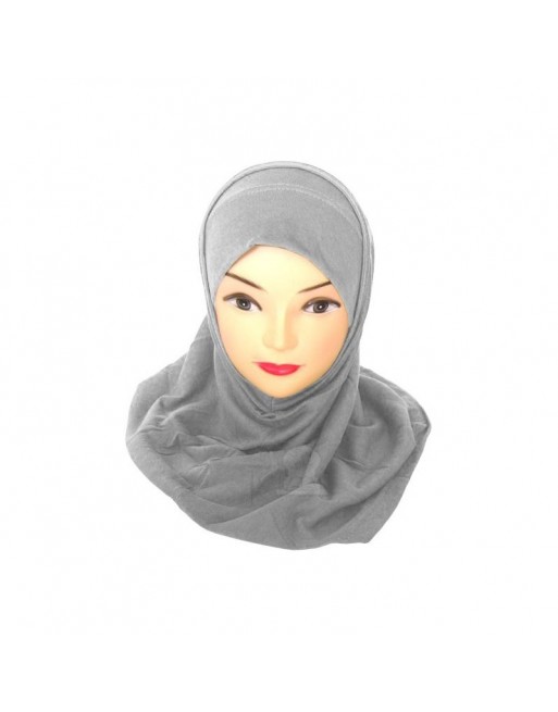 Hijab deux pièces gris foncé Hijab deux pièces gris foncé
