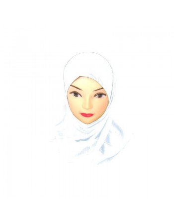 Hijab deux pièces blanc 