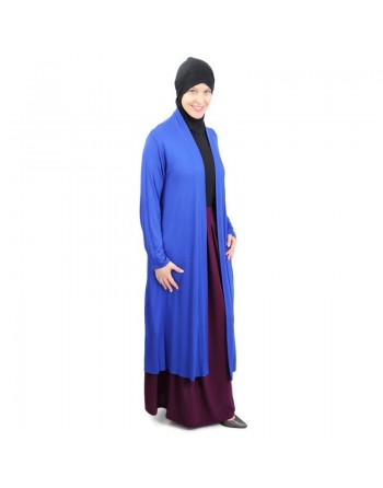 Gilet long en viscose (Plusieurs couleurs disponibles) pour femme musulmane voilée 