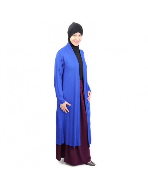 Gilet long en viscose (Plusieurs couleurs disponibles) pour femme musulmane voilée Gilet long en viscose (Plusieurs couleurs disponibles) pour femme musulmane voilée