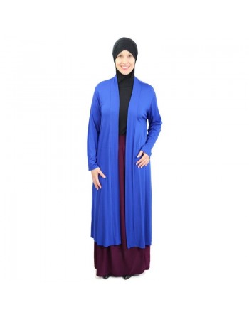 Gilet long en viscose (Plusieurs couleurs disponibles) pour femme musulmane voilée 