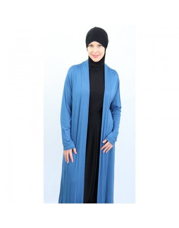 Gilet long en viscose (Plusieurs couleurs disponibles) pour femme musulmane voilée 