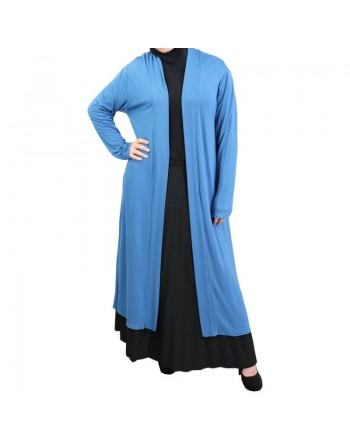 Gilet long en viscose (Plusieurs couleurs disponibles) pour femme musulmane voilée 