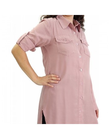Chemise casual avec poches latérales pour femme (Plusieurs couleurs disponibles) 