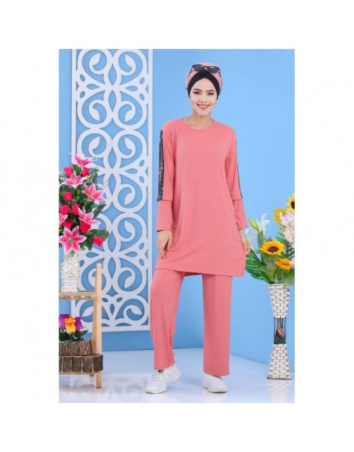 Ensemble Deux Pièces Tunique et Pantalon (plusieurs couleurs disponibles) - Vêtement moderne décontracté et sport femme Ensemble Deux Pièces Tunique et Pantalon (plusieurs couleurs disponibles) - Vêtement moderne décontracté et sport femme