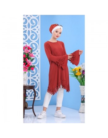 Tunique avec manches évasées pour femme (Autres couleurs) 
