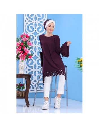 Tunique avec manches évasées pour femme (Autres couleurs) 