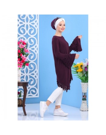 Tunique avec manches évasées pour femme (Autres couleurs) 