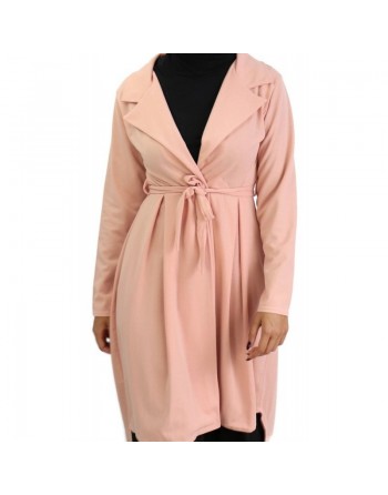 Veste trench col tailleur - Couleur Saumon 