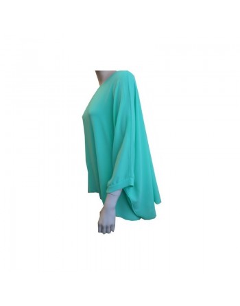 Tunique de couleur vert émeraude pour femme - Taille standard 