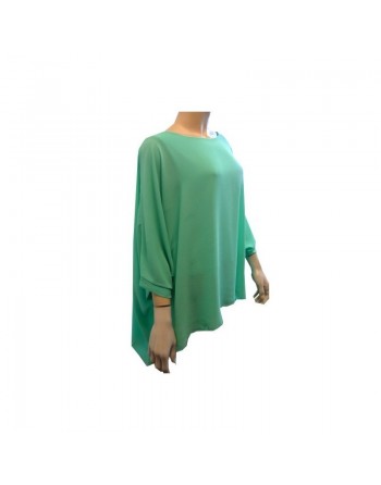 Tunique de couleur vert émeraude pour femme - Taille standard 