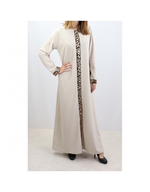 Robe longue avec strass devant et sur les manches - Marque Amelis Paris pour femme - Couleur blanc cassé Robe longue avec strass devant et sur les manches - Marque Amelis Paris pour femme - Couleur blanc cassé