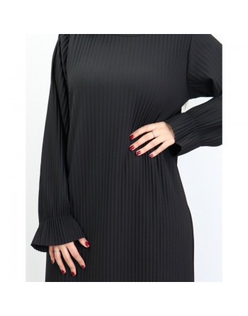 Robe longue entièrement plissée pour femme (Plusieurs couleurs disponibles) 