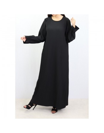 Robe longue entièrement plissée pour femme (Plusieurs couleurs disponibles) 