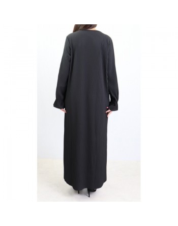 Robe longue entièrement plissée pour femme (Plusieurs couleurs disponibles) 