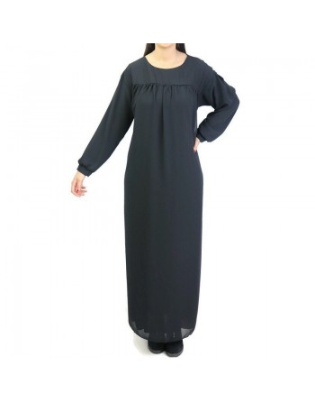Robe longue et ample entièrement doublée avec ceinture 