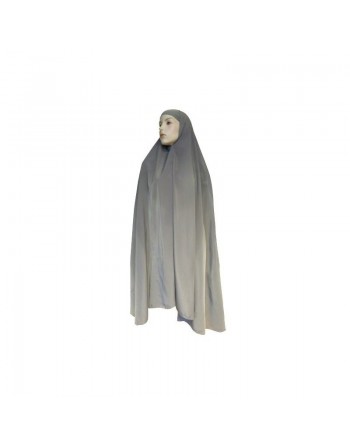 Grande cape ample - Hijab long de prière pour femme musulmane - Coloris Taupe 