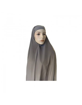 Grande cape ample - Hijab long de prière pour femme musulmane - Coloris Taupe 