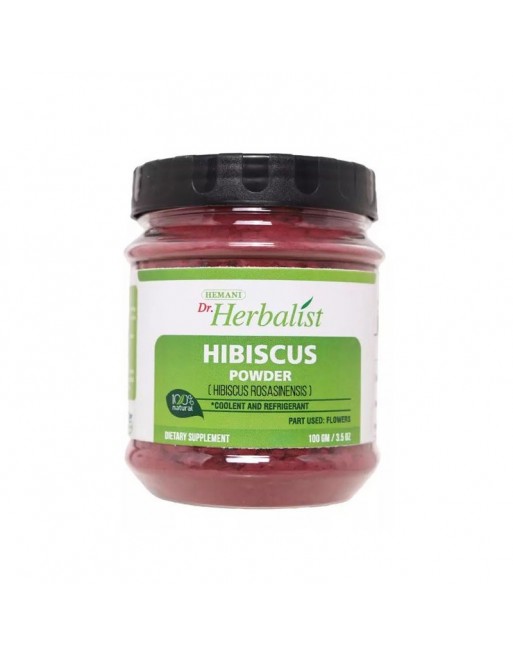 Hibiscus en poudre - Pot de 100 g net - Hibiscus powder Hibiscus en poudre - Pot de 100 g net - Hibiscus powder