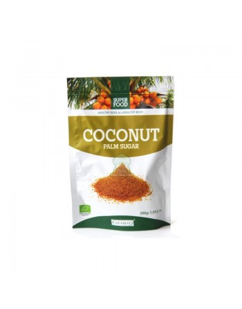 Super food : Sucre de noix de coco en poudre brute de 200g 