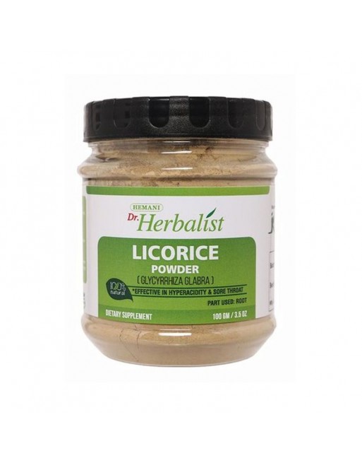 La Reglisse en poudre - Pot de 100 g net - Licorice powder 
