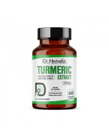 Extrait de curcuma en capsule - Turmeric extract - 50 capsules - 250 mg 