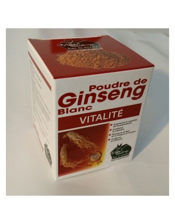 Poudre de ginseng blanc vitalité -10g net 