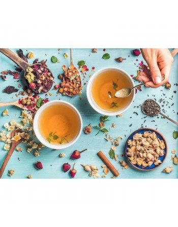 Assortiment 10 sachets différents d'infusion de plantes tisanes et thés 