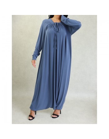 Combinaison Robe-Pantalon - Tenue décontractée et fluide pour femme - Couleur Gris 