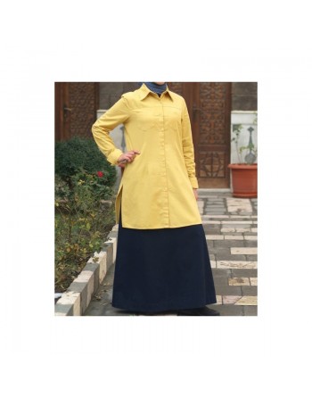Tunique chemise avec poches - Pocketed Tunic-Shirt [wB1301] 