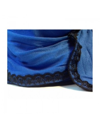 Châles avec broderie dentelle à l’extrémité (différentes couleurs disponibles) 