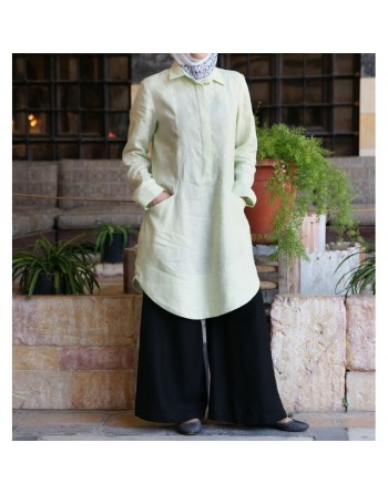 Tunique féminine en lin - Nargis Blouse [wB4111] 