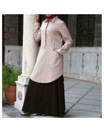 Tunique féminine en lin - Nargis Blouse [wB4111] 
