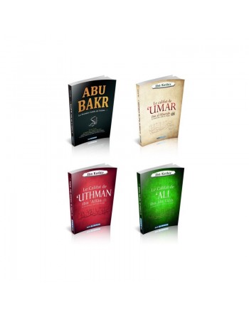 Pack 4 livres les Califes bien guidés de l'islam Abû Bakr, Omar, Ali et Uthmân que Dieu les agrée 