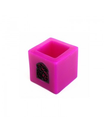 Petit Photophore décoratif marocain de couleur rose 