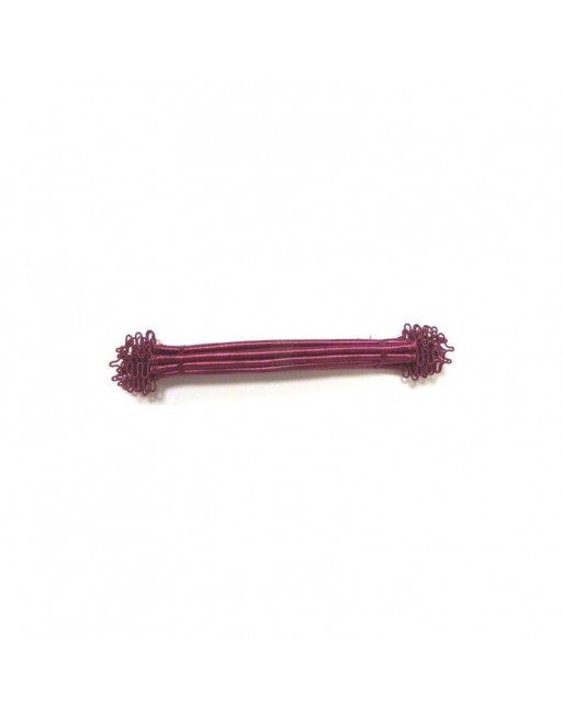 Ronds de serviettes en soie Sabra de couleur violette (Lot de 6) 